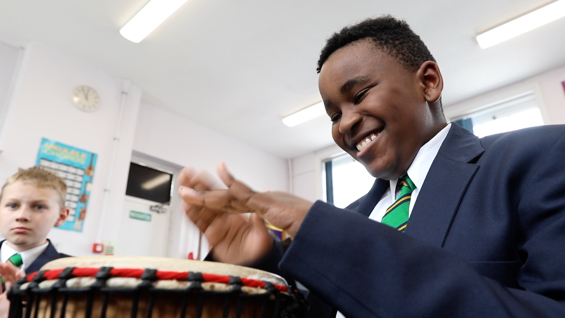 Priory Academy promotional video - Boy playing drums